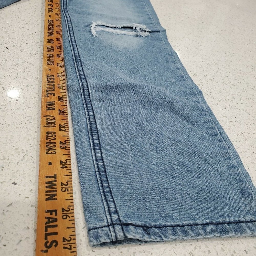 Womens Blush Mark JEANS Fredrica Blue Distressed Denim Size S - NWT - Picture 9 of 9
